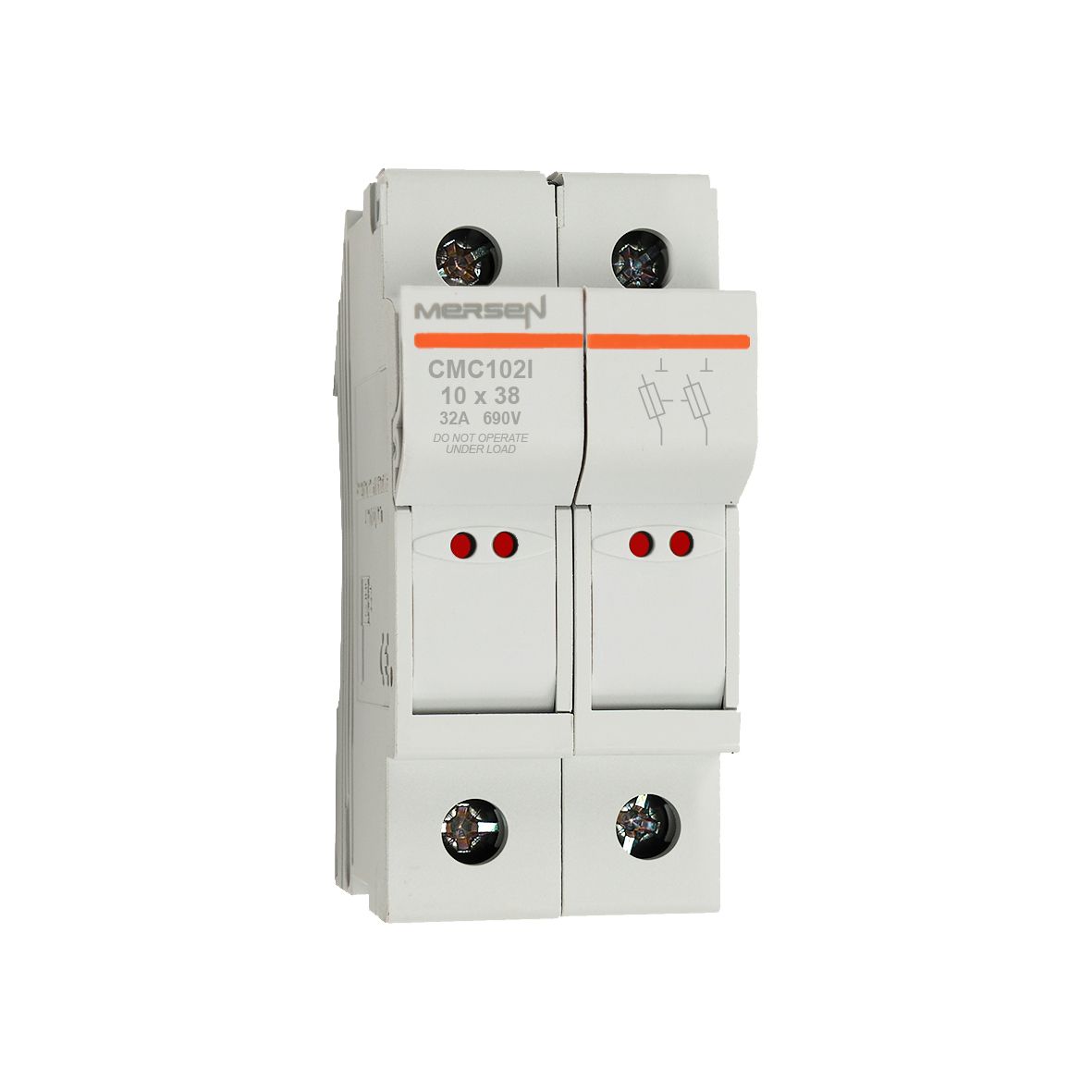 L1062702 - CMC10 modular fuse holder,IEC,2P,indicator light,10x38,DIN rail mounting,IP20